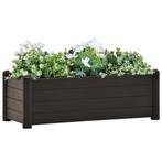 vidaXL Plantenbak verhoogd 100x43x35 cm PP antraciet, Tuin en Terras, Bloembakken en Plantenbakken, Verzenden, Nieuw, Kunststof