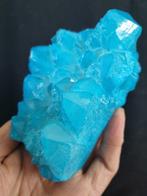 Very large Aqua Aura Quartz Crystal Kristalcluster - Hoogte:, Verzamelen, Mineralen en Fossielen