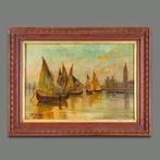 Scuola italiana (XX) (Firmato Giolleti) - Venezia Canal, Antiek en Kunst, Kunst | Schilderijen | Klassiek