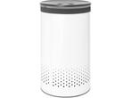 Brabantia Wasmand - met Deksel - 60 l - White / Dark Grey, Huis en Inrichting, Verzenden, Zo goed als nieuw