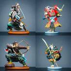 Vier Japanse Samurai beelden