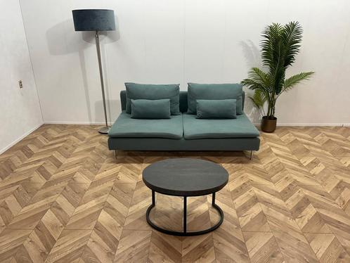 Licht Blauwe Design 2,5-Zits Bank, Huis en Inrichting, Banken | Bankstellen, Ophalen of Verzenden