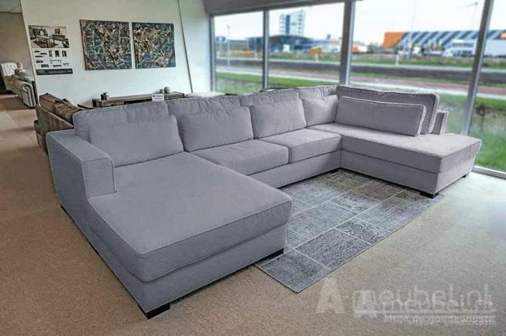 U-Bank Arnhem - u-banken - Zilver, Huis en Inrichting, Banken | Sofa's en Chaises Longues, Nieuw, Stof