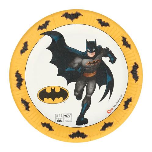 Batman Borden Karton 23cm 8st, Hobby en Vrije tijd, Feestartikelen, Nieuw, Verzenden