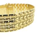 Luxe gouden schakelarmband, Sieraden, Tassen en Uiterlijk, Armbanden, Ophalen of Verzenden, Gebruikt, Overige kleuren, Goud