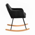 Aemely® Schommelstoel Sofie - Zwart Velvet, Ophalen of Verzenden, Nieuw, Stoel(en)