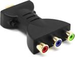 Vergulde HDMI naar 3 RCA (rood groen blauw) RGB Video Audio, Nieuw