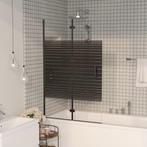 vidaXL Douchewand inklapbaar 80x140 cm zwart, Doe-het-zelf en Verbouw, Sanitair, Verzenden, Nieuw