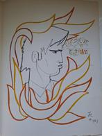 Jean Cocteau (1889-1963) - Jeune homme entouré de flammes