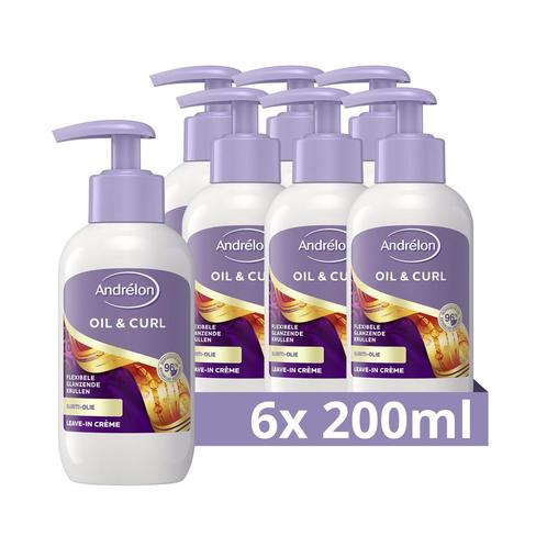 6x Andrelon Haarcreme Oil & Curl 200 ml, Diversen, Overige Diversen, Nieuw, Verzenden