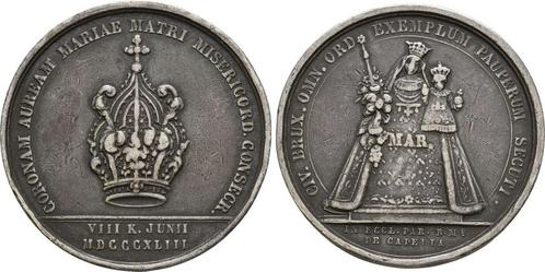 Zilver medaille 1848 Belgie Bruessel: Leopold I, 1831-1865:, Postzegels en Munten, Penningen en Medailles, Verzenden