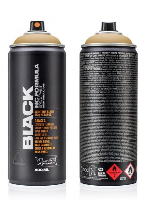 Montana Black BLK8010 Sand 400 ml, Doe-het-zelf en Verbouw, Verf, Beits en Lak, Nieuw, Ophalen of Verzenden
