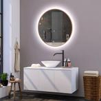 Ronde badkamerspiegel Mauri mat rose goud met verwarming,, Verzenden, Nieuw