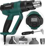 2dekans | VONROC PRO Heteluchtpistool – 2000W – LCD-display, Doe-het-zelf en Verbouw, Gereedschap | Overige machines, Ophalen of Verzenden
