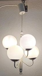 Plafondlamp - Hout, chroom en glas - Duitse Sputnik-luster
