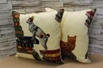 Set kussens met vintage Fornasetti-stof - Kussen (2)