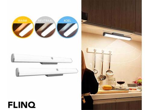 2 FlinQ Verstelbare Kastverlichting met Bewegingsensor -, Huis en Inrichting, Lampen | Overige, Nieuw, Verzenden