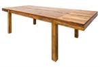 Massief houten eettafel PURE 160-240cm natuurlijke Sheesham, Huis en Inrichting, Tafels | Eettafels, Ophalen of Verzenden, Nieuw