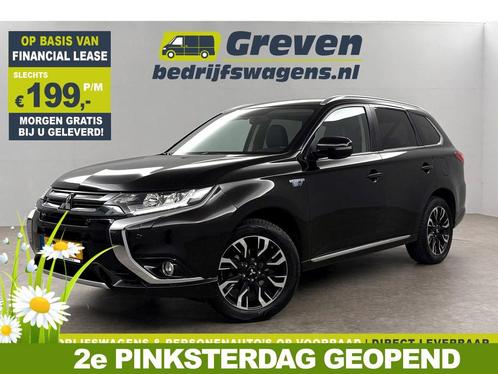 Mitsubishi Outlander 2.0 PHEV Hybride 360 Cam LED Clima Navi, Auto's, Mitsubishi, Te koop, Automaat, Financial lease, Hybride Elektrisch/Benzine