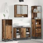 vidaXL Badkamer Kast met lade met plank Oud hout 35 x 37.5 x, Huis en Inrichting, Badkamer | Badkamermeubels, Verzenden, Nieuw