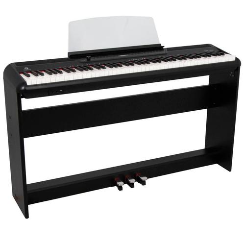 Fazley DP-250-BK + ST1 digitale piano zwart, Muziek en Instrumenten, Piano's, Verzenden