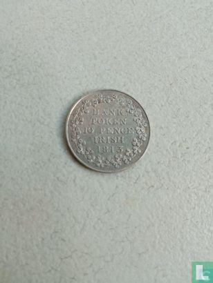 Ierland 10 pence 1813, Postzegels en Munten, Munten | Europa | Niet-Euromunten, Losse munt, Zilver, Overige landen, Verzenden