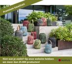 Stern nNele lantaarn aluminium Ø39x50 cm - Leigrijs, Ophalen of Verzenden, Nieuw, Overige materialen