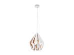 EGLO Carlton 1 - hanglamp - E27 rosgoud/wit, Verzenden, Zo goed als nieuw