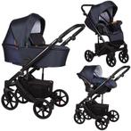 Baby Merc Mosca Denim 3-in-1 Kinderwagen incl. Autostoel, Kinderen en Baby's, Autostoeltjes, Verzenden, Nieuw