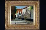 Chris Soer (1882-1962) - Dorpsstraatje met Figuur en Kippen, Antiek en Kunst