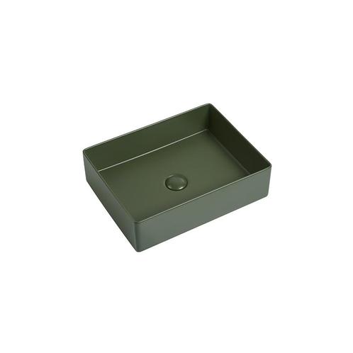 Wastafel Vincenza 47x36x13cm mat groen, Doe-het-zelf en Verbouw, Sanitair, Verzenden