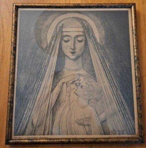 Jan Toorop (1858-1928) - Heilige Maria met kind, Antiek en Kunst, Antiek | Overige Antiek