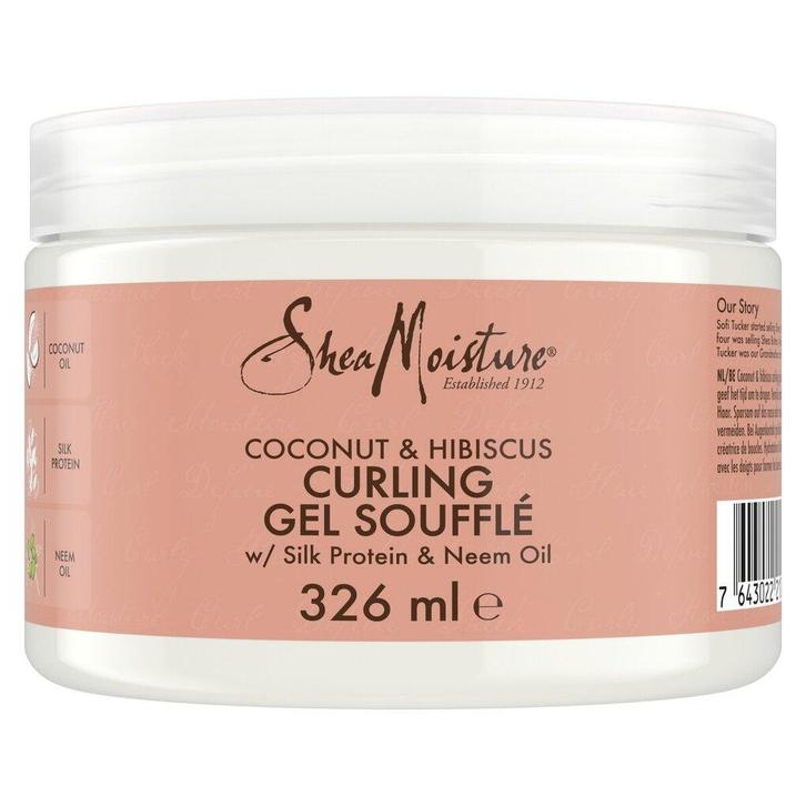 SheaMoisture Coconut & Hibiscus Curling Gel Soufflé, Sieraden, Tassen en Uiterlijk, Uiterlijk | Haarverzorging, Gel, Wax, Haarlak of Mousse