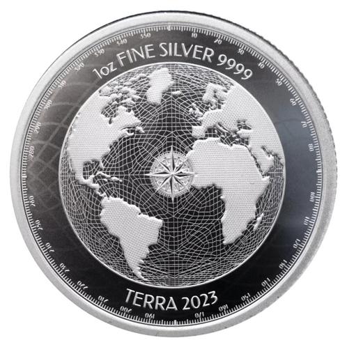 Niue - Terra Silver Coin 1 oz 2023 (100.000 oplage), Postzegels en Munten, Munten en Bankbiljetten | Verzamelingen, Munten, Verzenden