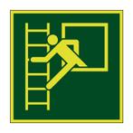 Noodvenster met vluchtladder lichtgevend pictogram, Diversen, Verzenden, Nieuw