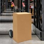 vidaXL Handtrolley Zwart en Rood 57 x 46 x 113 cm Staal, Verzenden, Nieuw