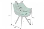 Design stoel THE DUTCH COMFORT smaragdgroen fluweel, Huis en Inrichting, Stoelen, Ophalen of Verzenden, Nieuw