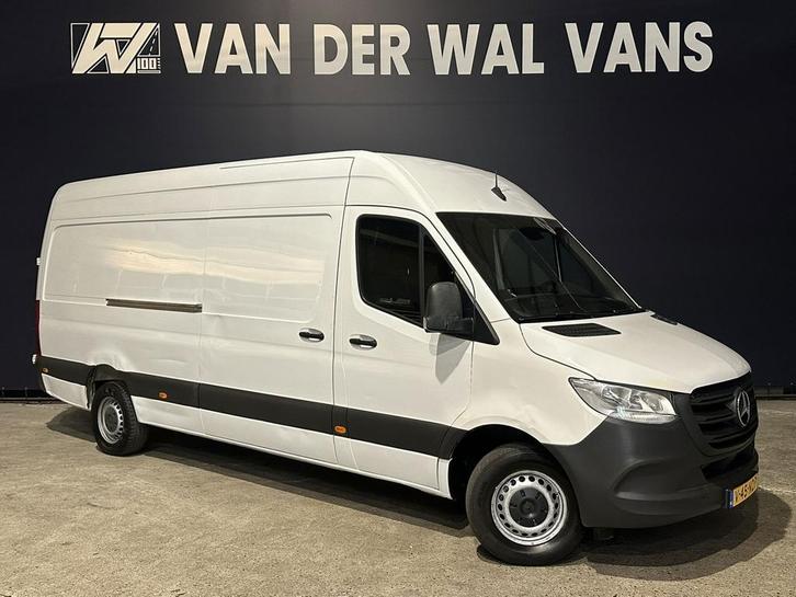 Zakelijke Lease |  Mercedes-Benz Sprinter 317CDI 170pk L3H2, Auto's, Bestelauto's, Dealer onderhouden, Lease, Zwart, Handgeschakeld