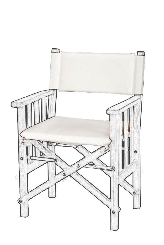 Kussens Regisseursstoel II DeLuxe, Watersport en Boten, Bootonderdelen, Nieuw, Zeilboot of Motorboot, Ophalen of Verzenden