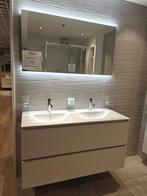 Badmeubel mat wit 120cm incl. kranen en spiegel - 0031, Ophalen, Nieuw, 100 tot 150 cm, Wastafelkast