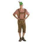 Oktoberfest kostuum tiroler lichtbruin (Feestkleding heren)