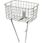 BASIL Fietsmand Robin 27 liter 47 x 31 x 25 cm - zilver, Fietsen en Brommers, Fietsaccessoires | Fietsmanden, Ophalen of Verzenden