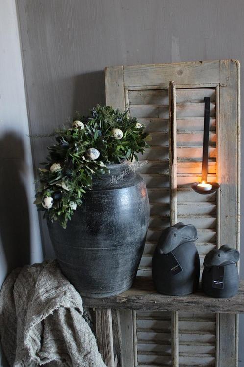 Voorjaarstoef Distel, Asparagus, Steeneik en kwarteleitjes, Huis en Inrichting, Woonaccessoires | Kransen, Nieuw, Ophalen of Verzenden