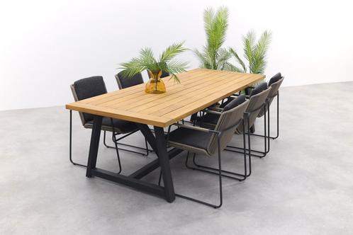 Taste Parma/Noah tuinset - 7-delig - stapelbaar, Tuin en Terras, Tuinsets en Loungesets, Tuinset, Nieuw, Hout, Verzenden