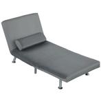 TRUUSK Slaapstoel met Bedfunctie - Fluweel Look - Verstelbar, Huis en Inrichting, Fauteuils, Verzenden, Nieuw