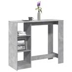 vidaXL Bartafel met schap 124x46x103,5 cm bewerkt hout, Verzenden, Nieuw