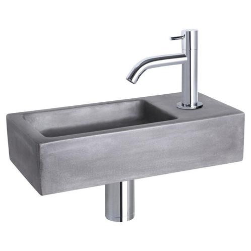 Differnz Ravo fonteinset beton donkergrijs - kraan gebogen, Doe-het-zelf en Verbouw, Sanitair, Nieuw, Verzenden