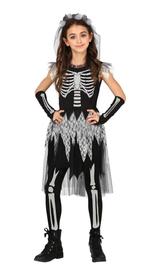 Skelet Halloween Kostuum Meisje, Verzenden, Nieuw