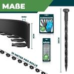 Gazonrand - Tuinrand - 10m - 5cm - Zwart - KESSER®, Verzenden, Nieuw