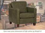 Leren fauteuil Smart - Granada Moss (olijf/groen) - Poten, Huis en Inrichting, Fauteuils, Nieuw, Ophalen of Verzenden, Bohemian, Eigentijds, Modern, Retro